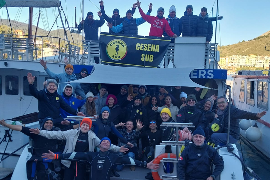 Cesena sub - Corsi di immersioni a Cesena - Foto di gruppo